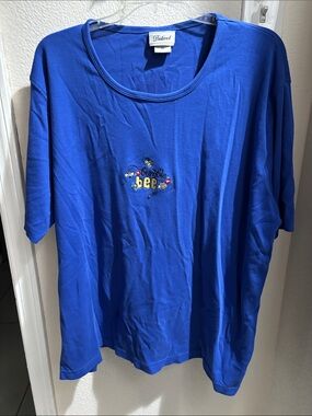 Distinct Blue Bumblebee Top 2X